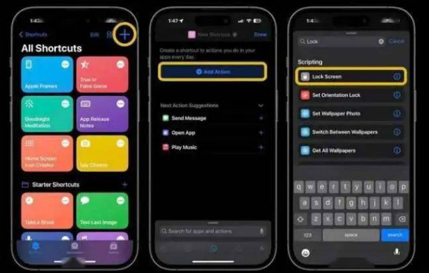 猇亭苹果14锁屏维修店分享iPhone14升级iOS16.4后如何创建锁屏快捷方式 